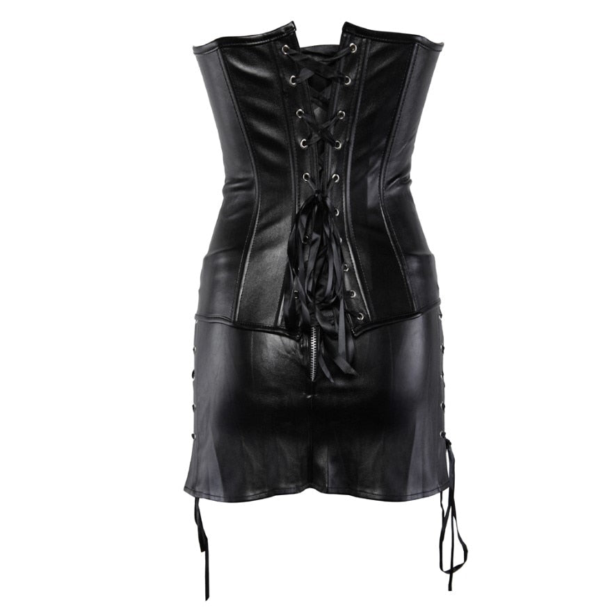 Robe Corset Drag Xena (Noir)