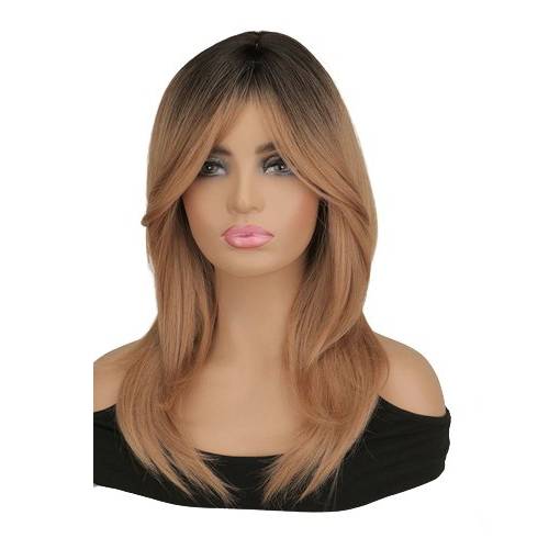 Perruque Queen Sheva (Blond marron et noir)