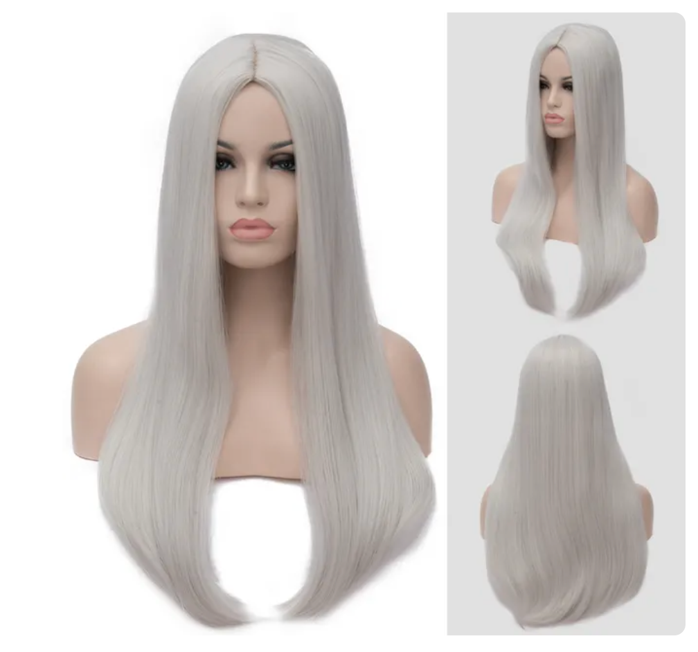 Perruque Queen Chichi (Gris argent)
