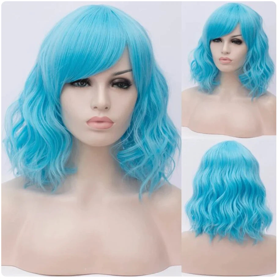 Perruque Queen Gloria (Bleu ciel)
