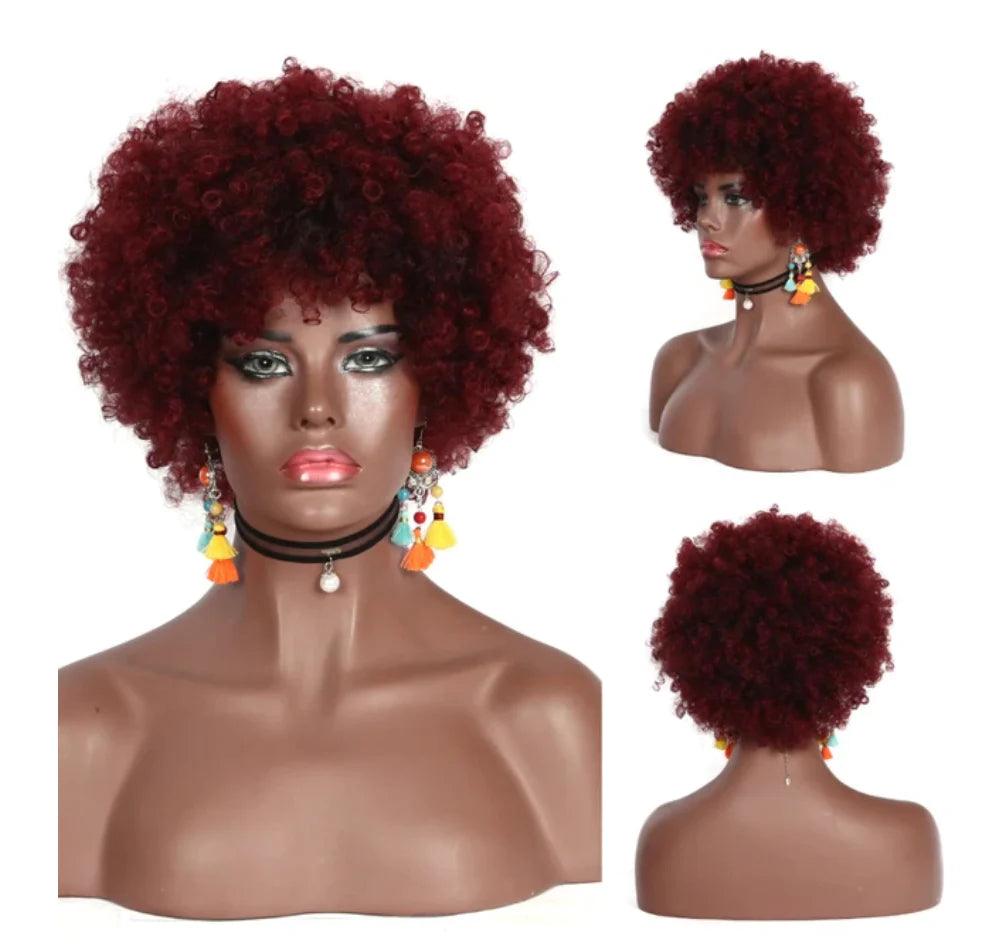 Perruque Queen Mola (Rouge)