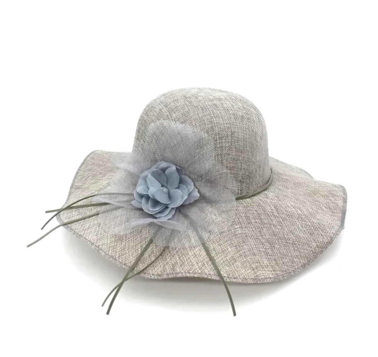 Chapeau Drag Linen (Gris)