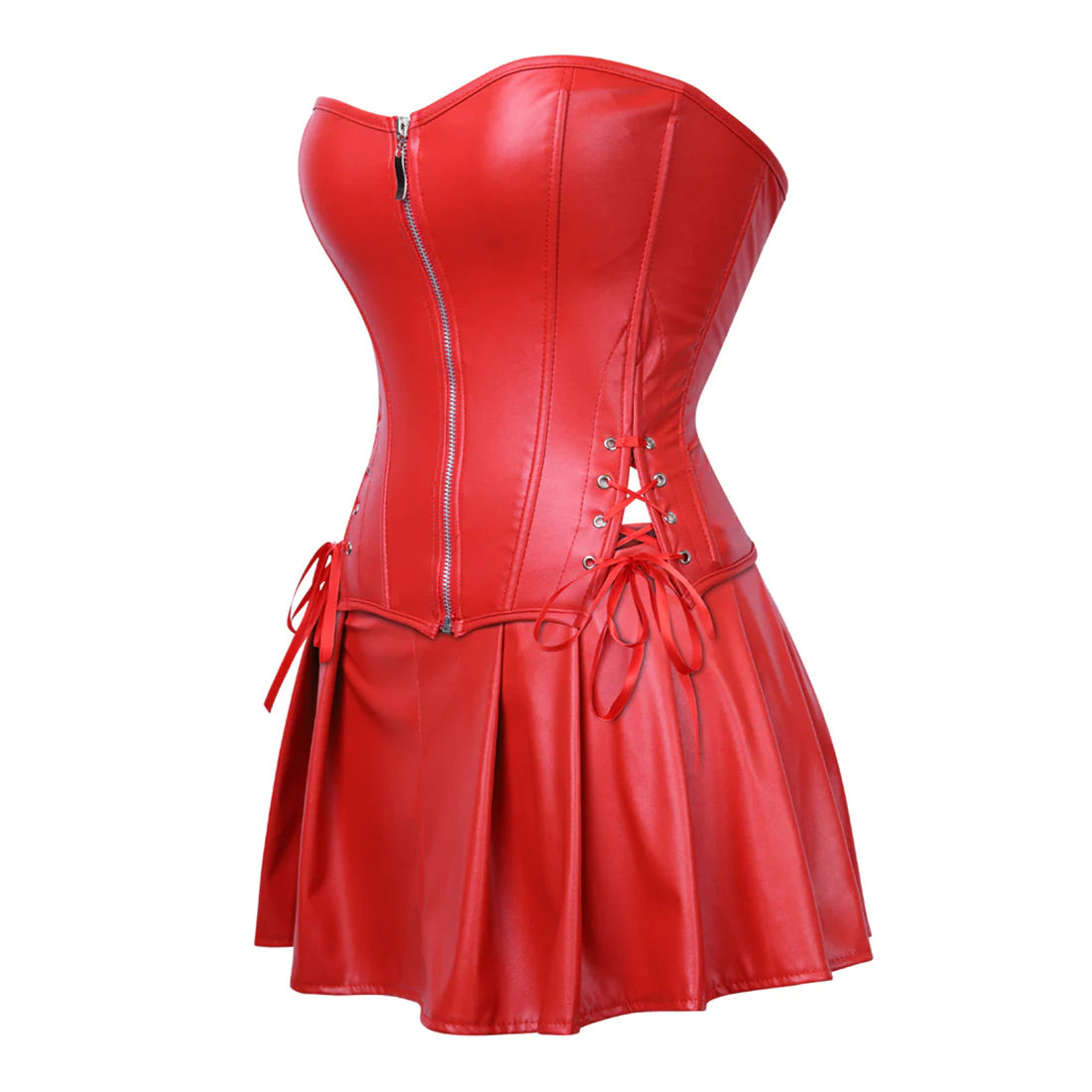 Robe Corset Drag Morticia (Rouge)