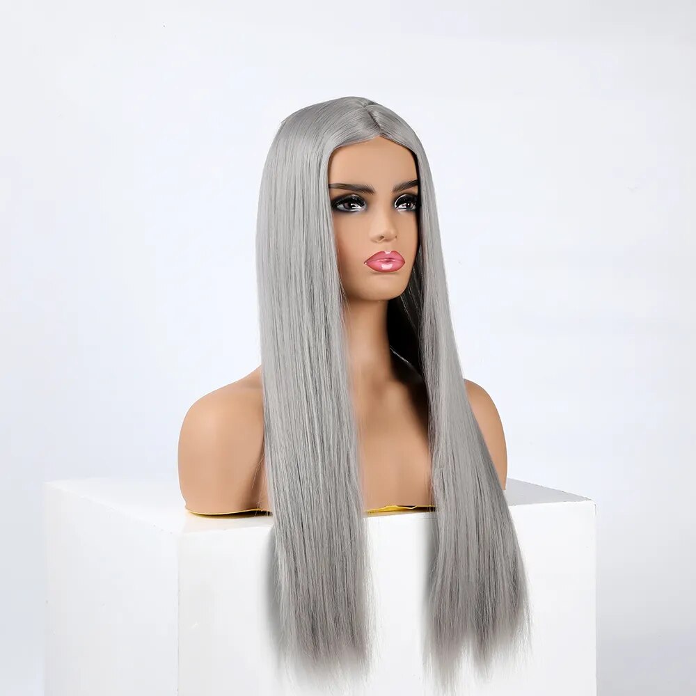 Perruque Queen Wiebke (Gris)