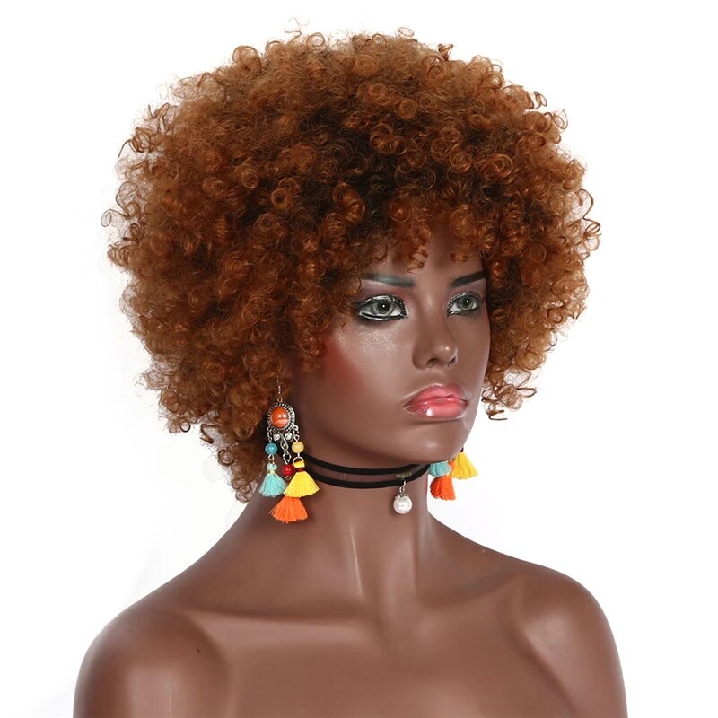 Perruque Queen Mola (Orange foncé)