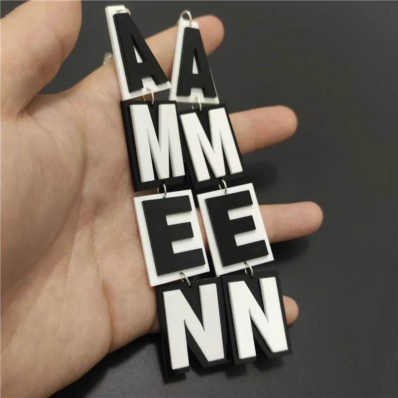 Boucles d'oreilles Queen Amen