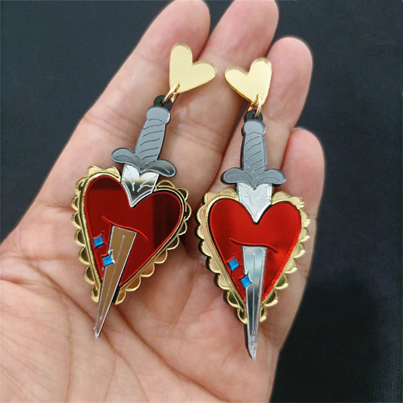 Boucles d'oreilles Queen Stabbed
