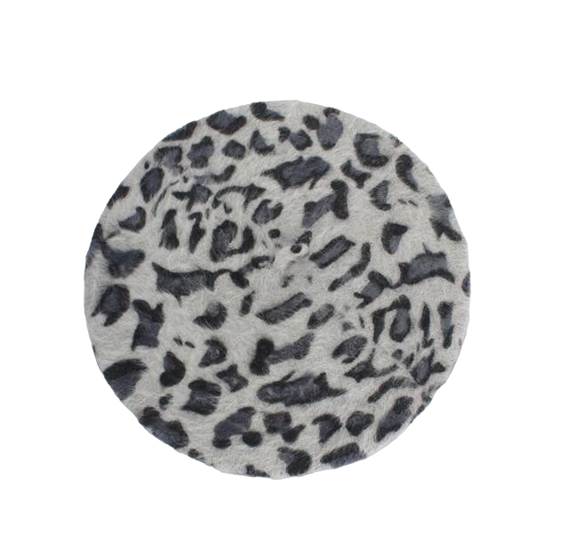 Béret Queen Leopard (Gris)