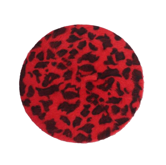 Béret Queen Leopard (Rouge)