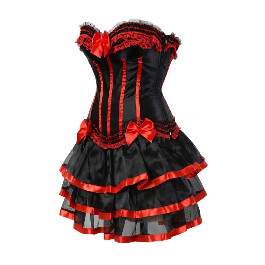 Robe Corset Drag Timon (Rouge)