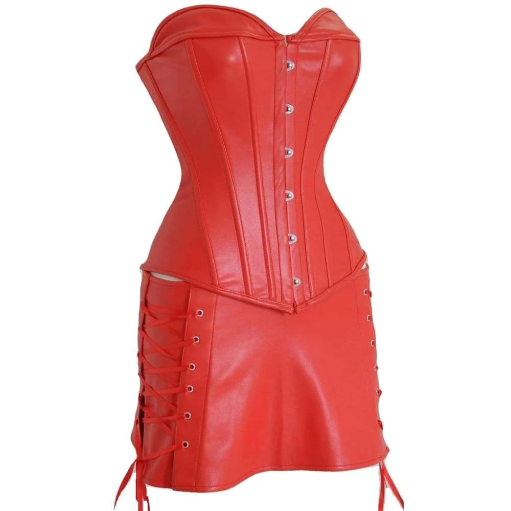 Robe Corset Drag Xena (Rouge)