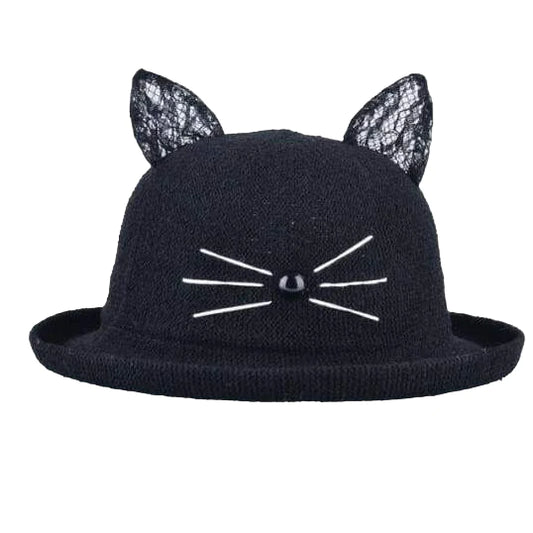 Chapeau Drag Kitten (Noir)
