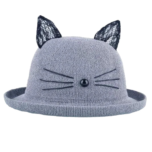 Chapeau Drag Kitten (Gris)