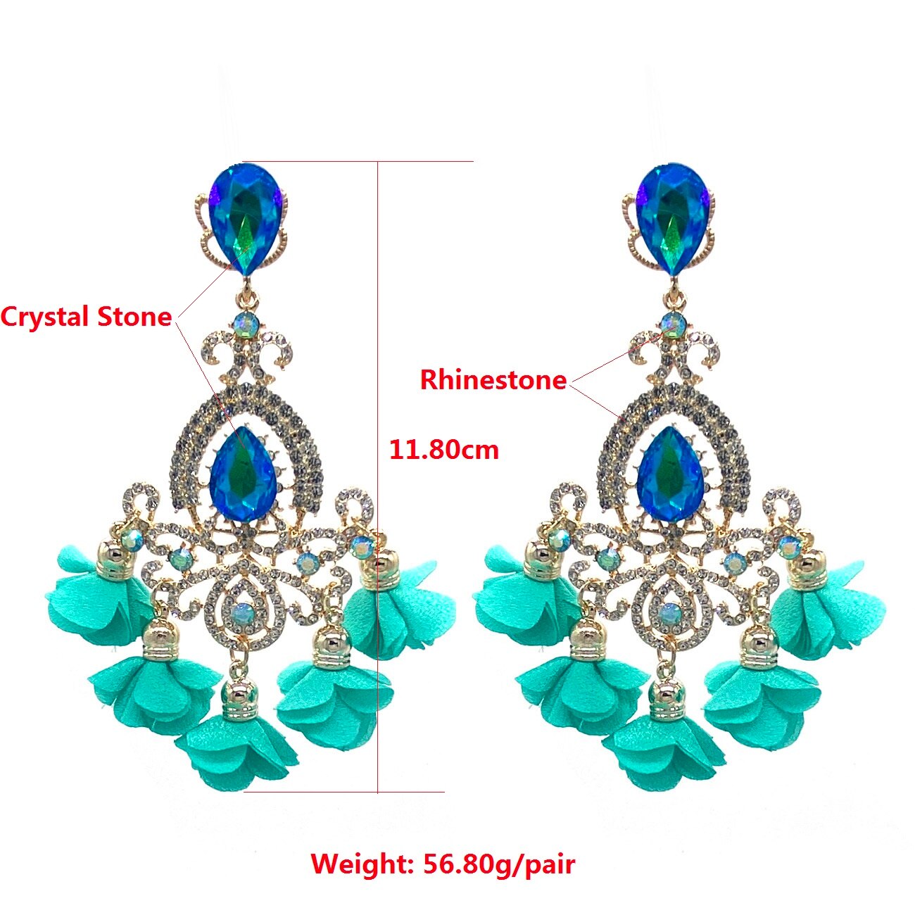 Boucles D'Oreilles Queen Kandelaria (5 Couleurs)
