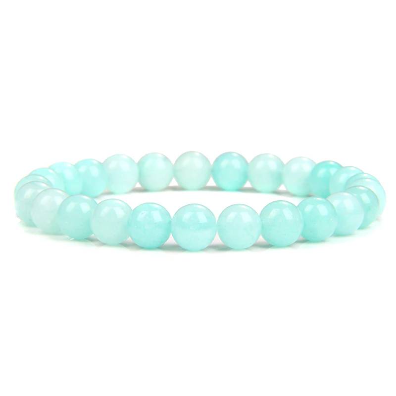 Bracelet Queen Amazonite (Bleu ciel)