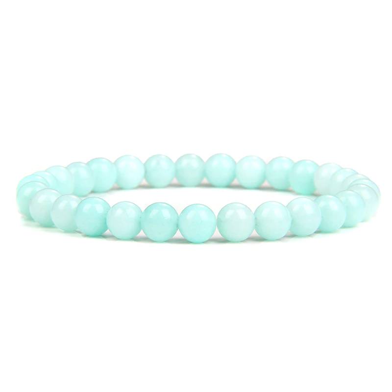 Bracelet Queen Amazonite (Bleu ciel)