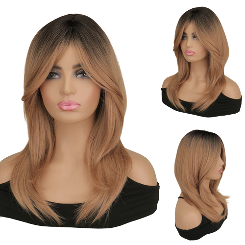 Perruque Queen Sheva (Blond marron et noir)