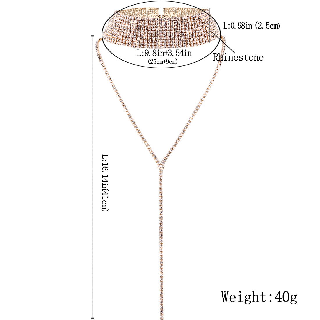 Collier ras de cou Queen Piluca (Rouge)