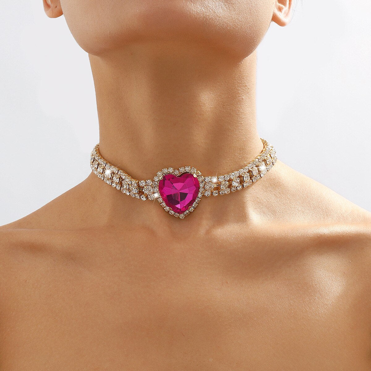 Collier ras de cou Queen Rose (Doré)