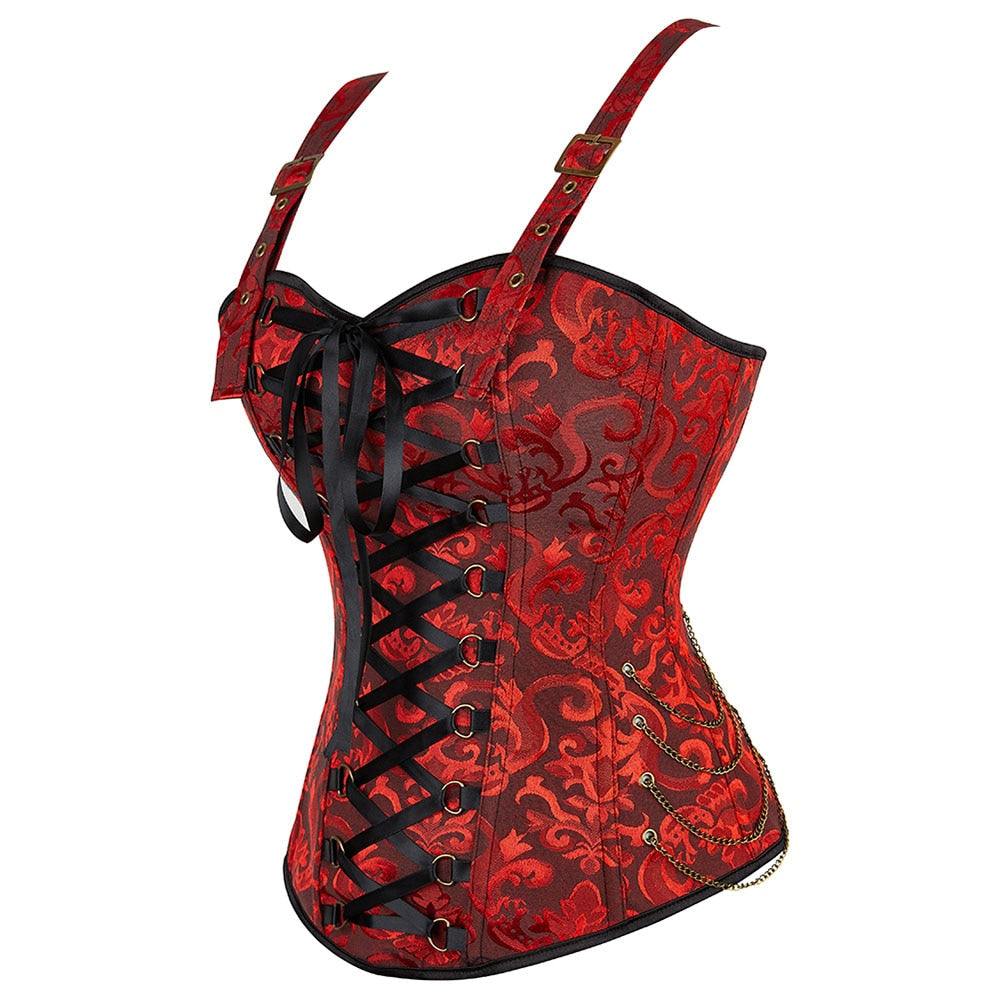 Corset Queen Hawren (Rouge)