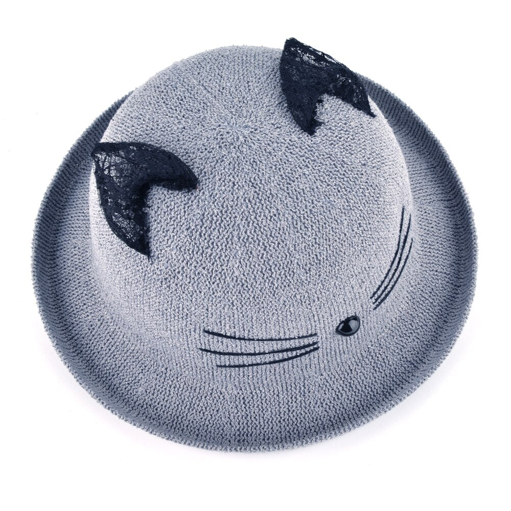 Chapeau Drag Kitten (Gris)