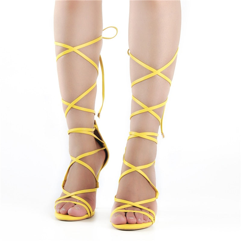 Sandales Queen Maximina (Jaune)