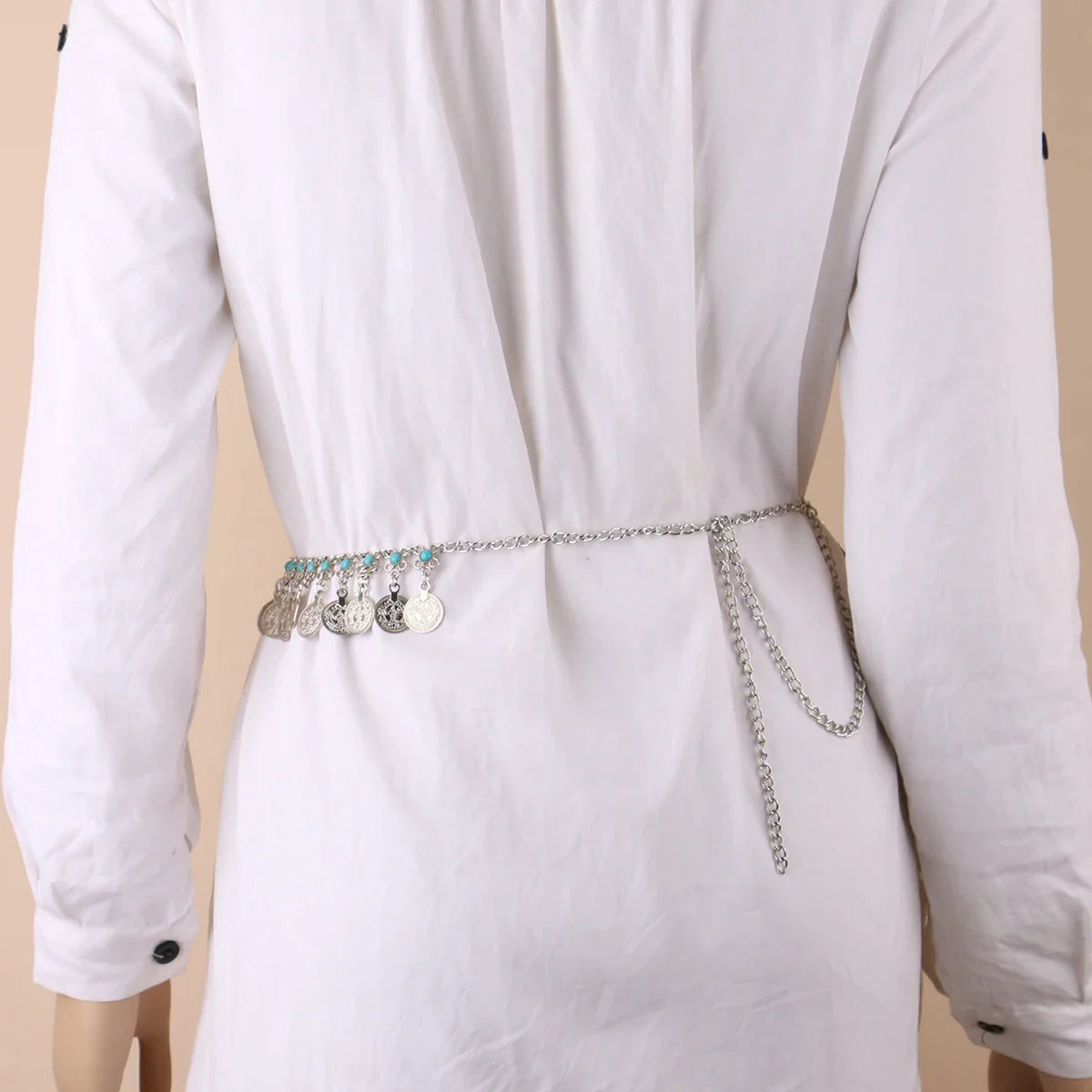 Ceinture Queen Coins (Argent)