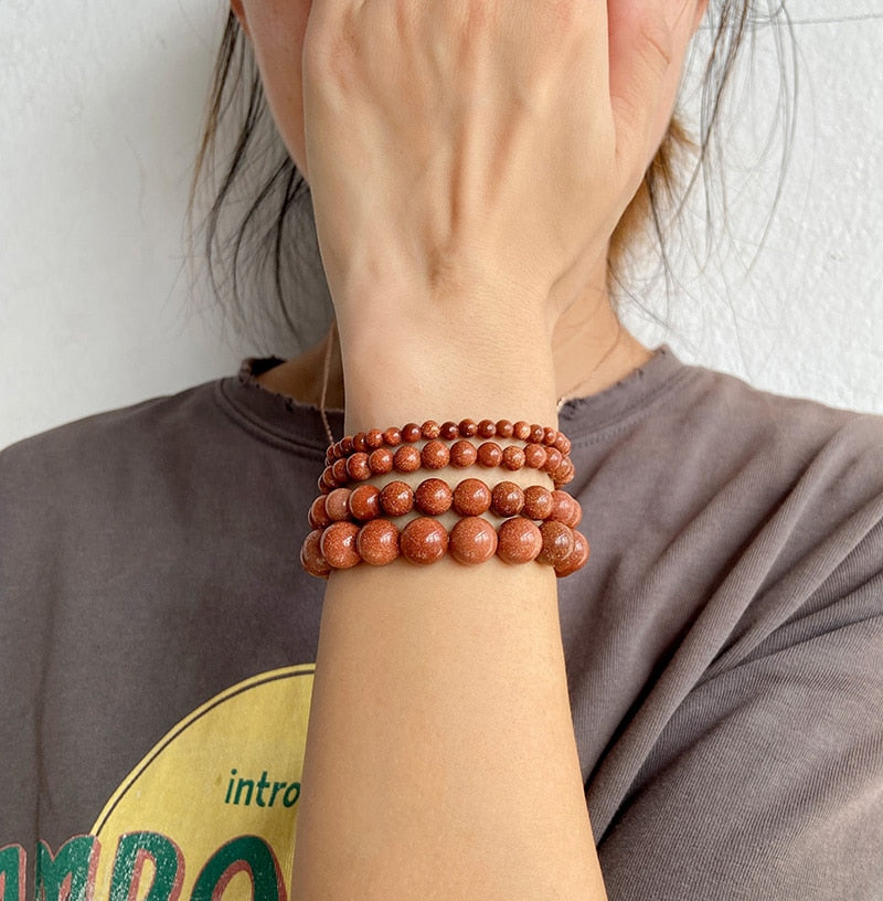 Bracelet Queen Agate de Feu (Bleu)