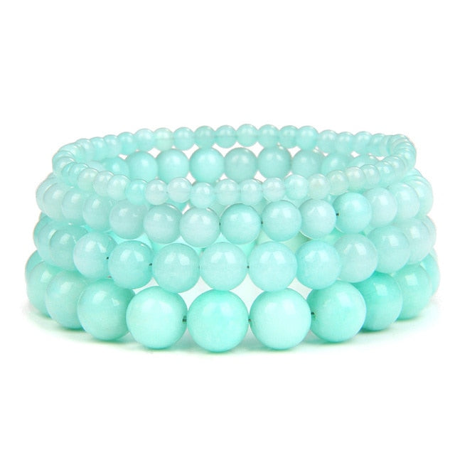 Bracelet Queen Amazonite (Bleu ciel)