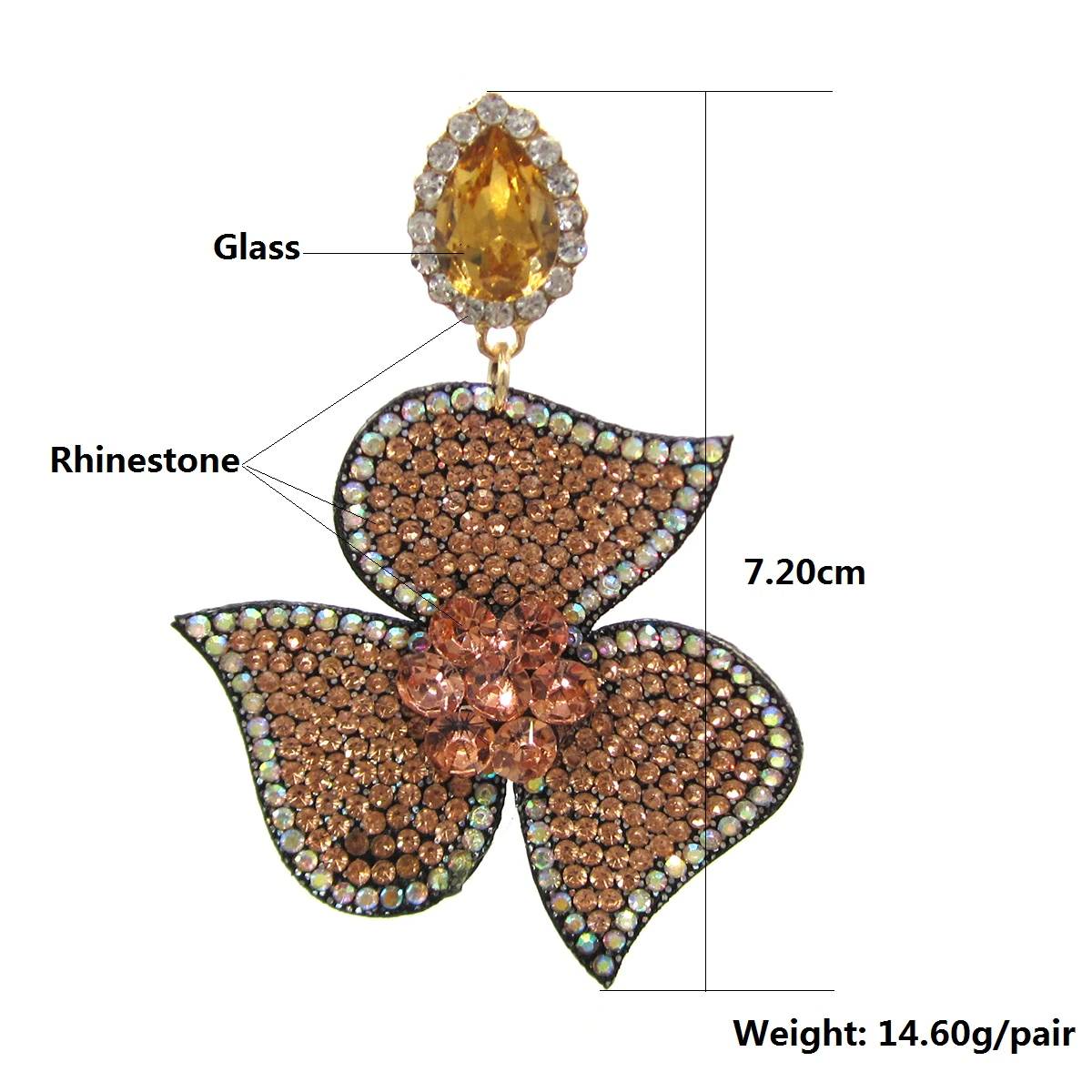 Boucles D'Oreilles Queen Spyra (4 Couleurs)