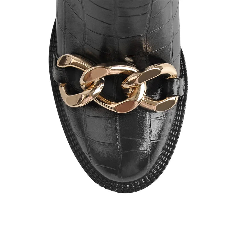 Bottes Queen Chainy (Noir)