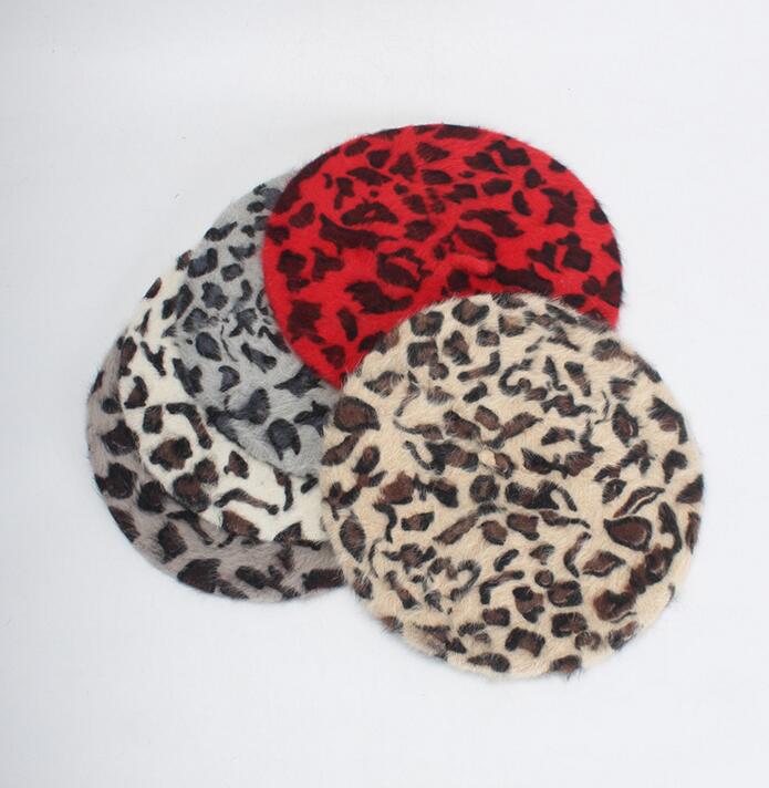 Béret Queen Leopard (Beige)