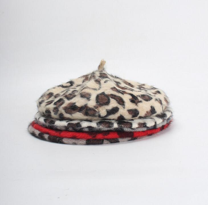 Béret Queen Leopard (Rouge)
