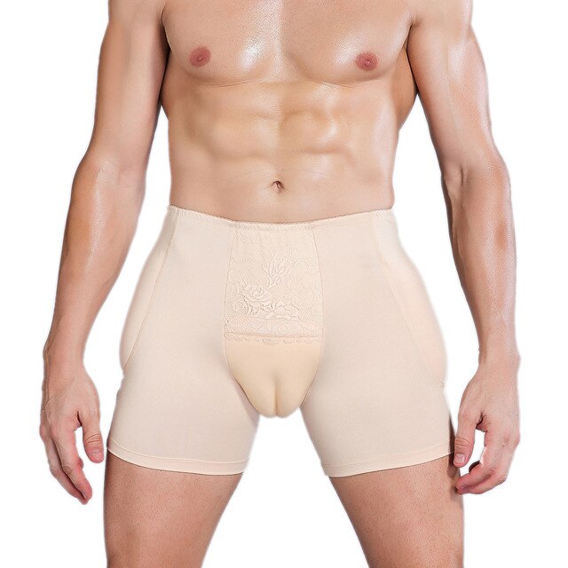 Culotte Beige avec Rembourrage en Éponge