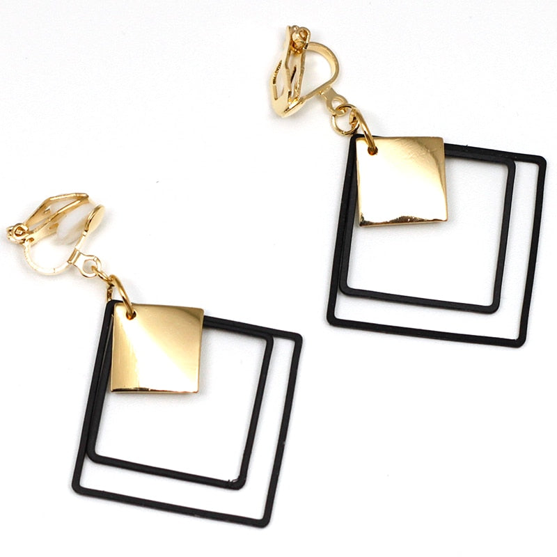 Boucles D'Oreilles Clip Drag Pendulum