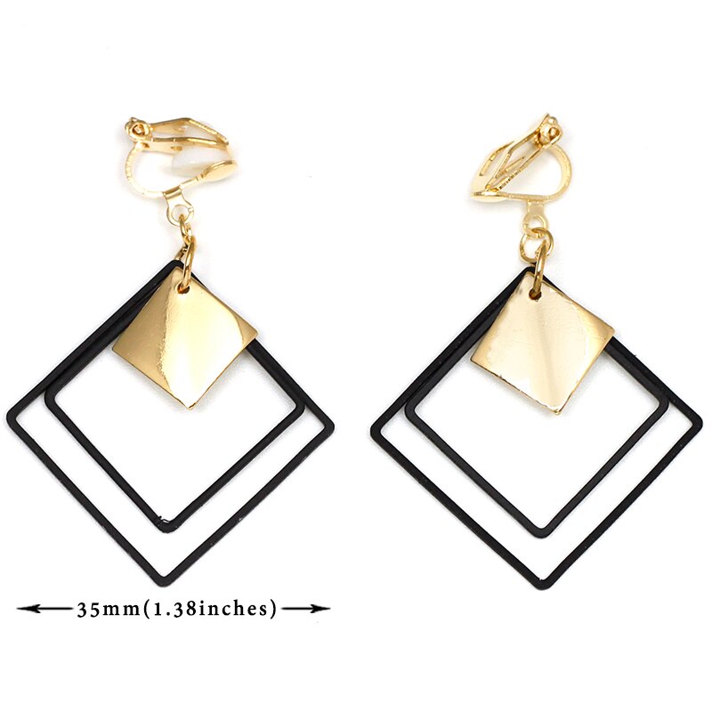 Boucles D'Oreilles Clip Drag Pendulum