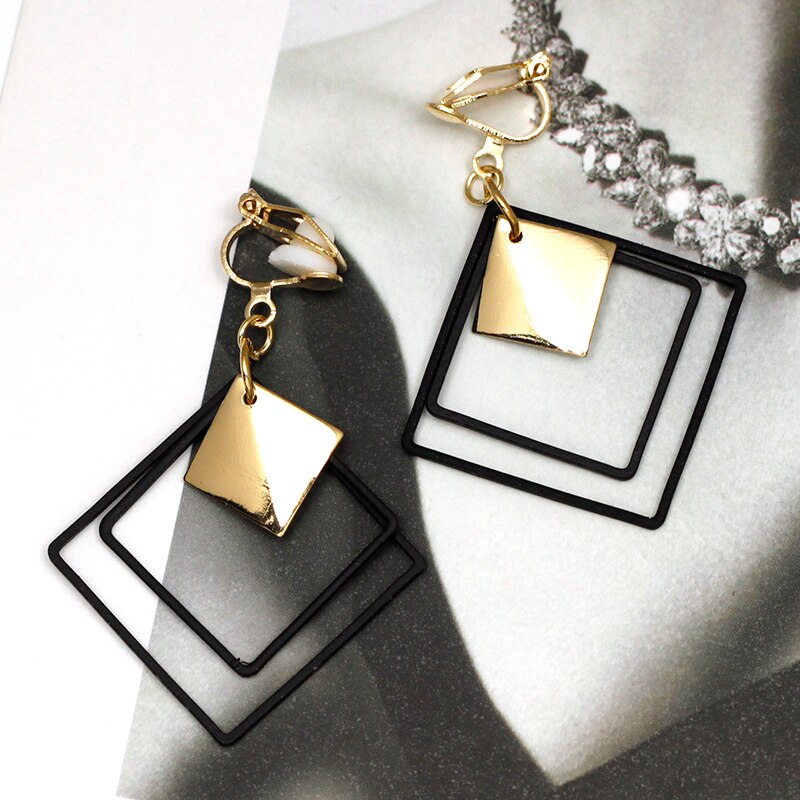 Boucles D'Oreilles Clip Drag Pendulum