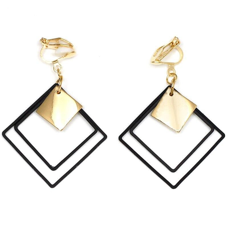 Boucles D'Oreilles Clip Drag Pendulum