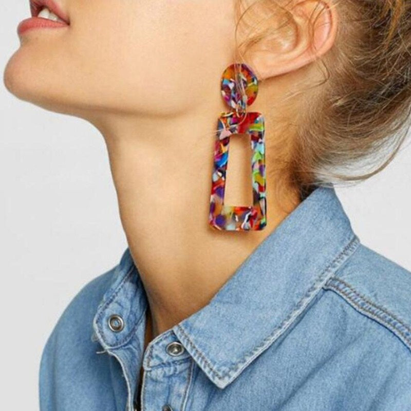 Boucles D'Oreilles Clip Drag Flott (5 Couleurs)