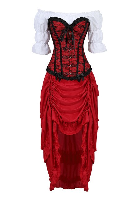 Robe Corset Drag Courtesan (2 Couleurs)