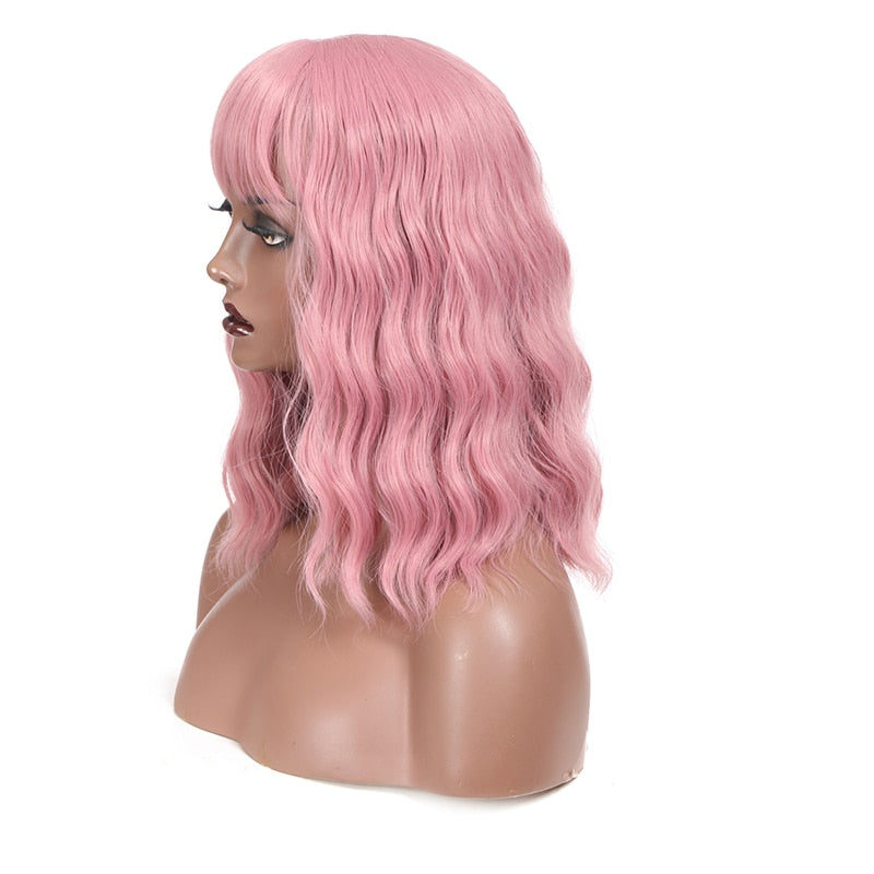Perruque Queen Mean (Rose foncé)