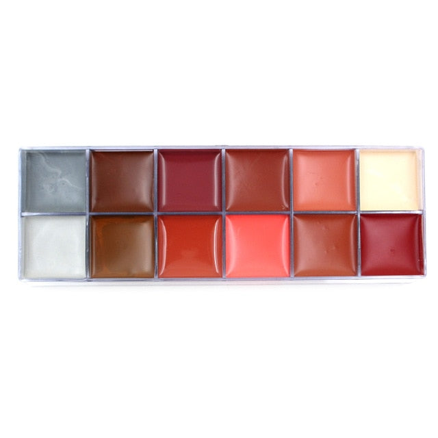 Ensemble de 12 Couleurs de Peinture Corporelle à l'huile (2 Variantes)