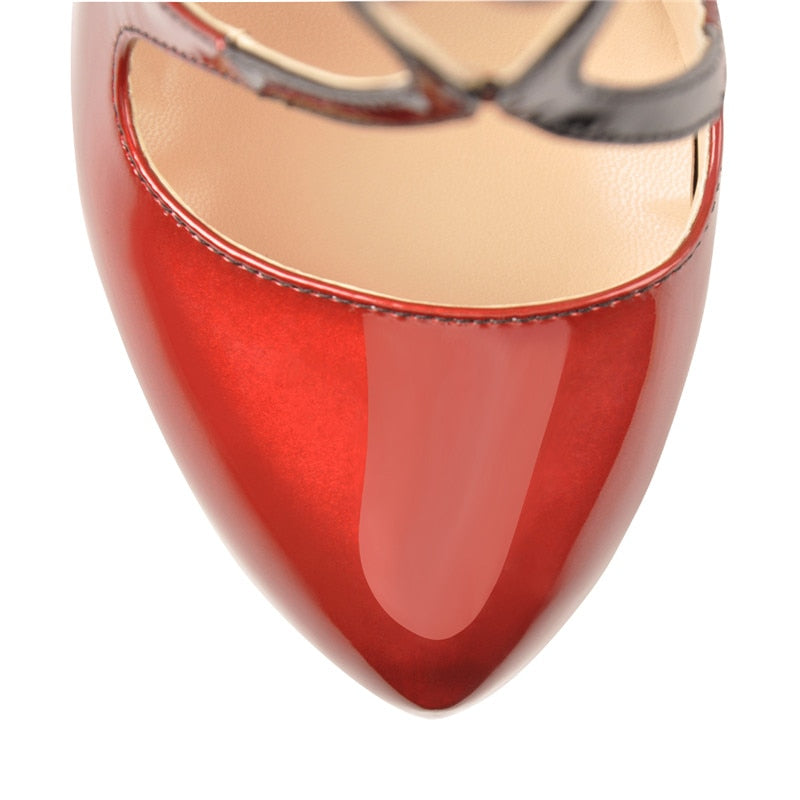 Escarpins Queen Fhiga (Noir et rouge)
