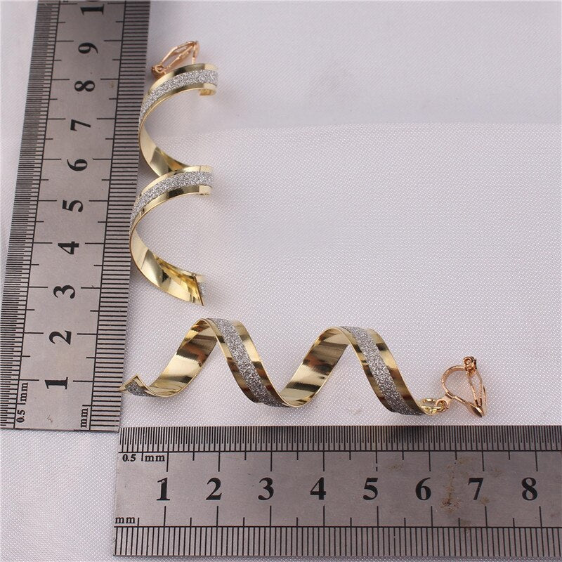 Boucles D'Oreilles Clip Drag Curl (3 Couleurs)