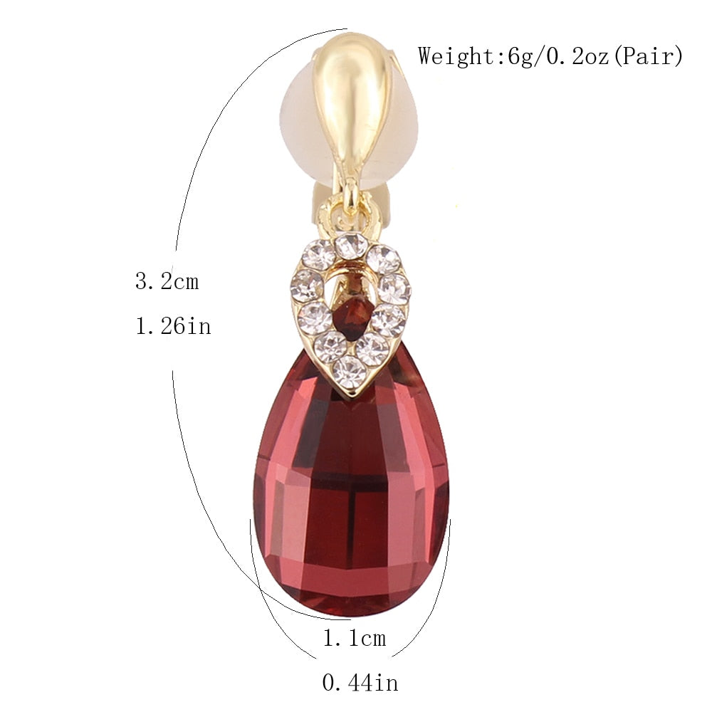 Boucles D'Oreilles Clip Drag Juliet (7 Couleurs)