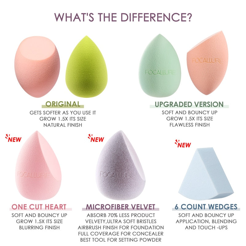 Éponge de Maquillage Professionnelle (5 Variantes)