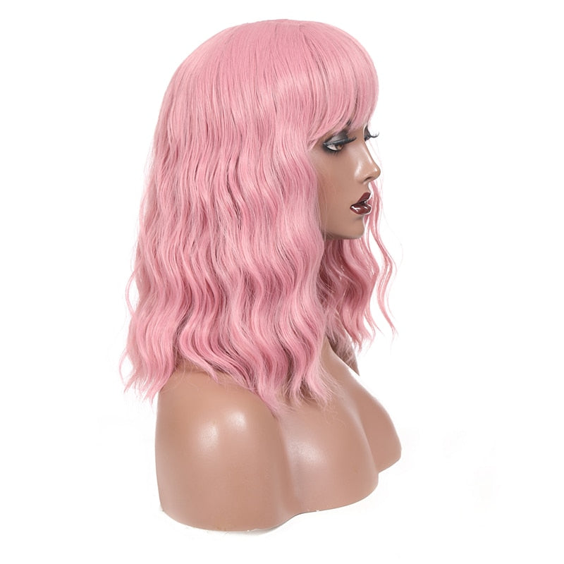 Perruque Queen Mean (Rose foncé)