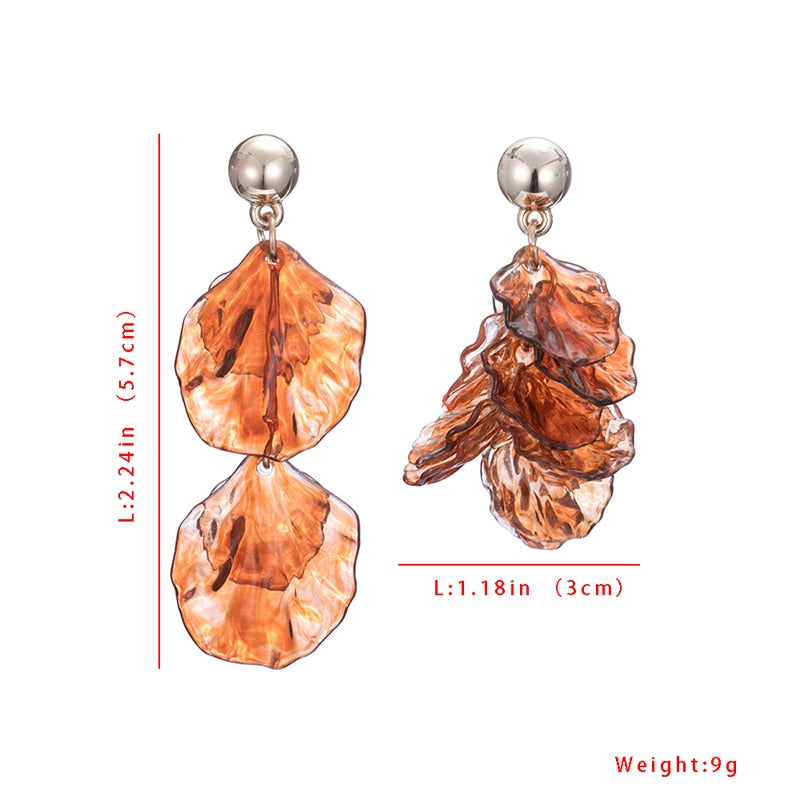 Boucles D'Oreilles Drag Amber