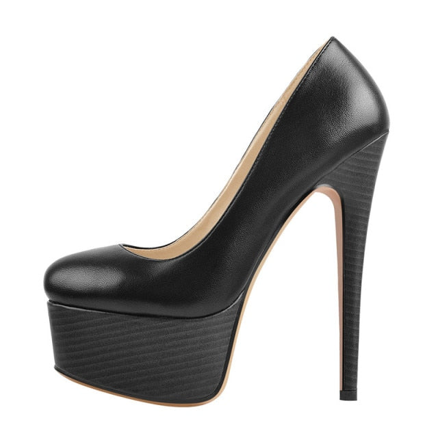Escarpins Queen Tigers (Noir mat)