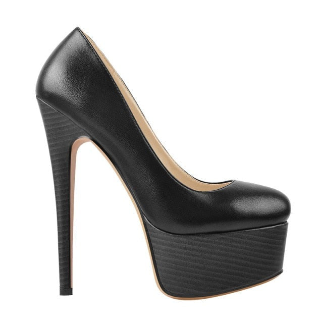 Escarpins Queen Tigers (Noir mat)